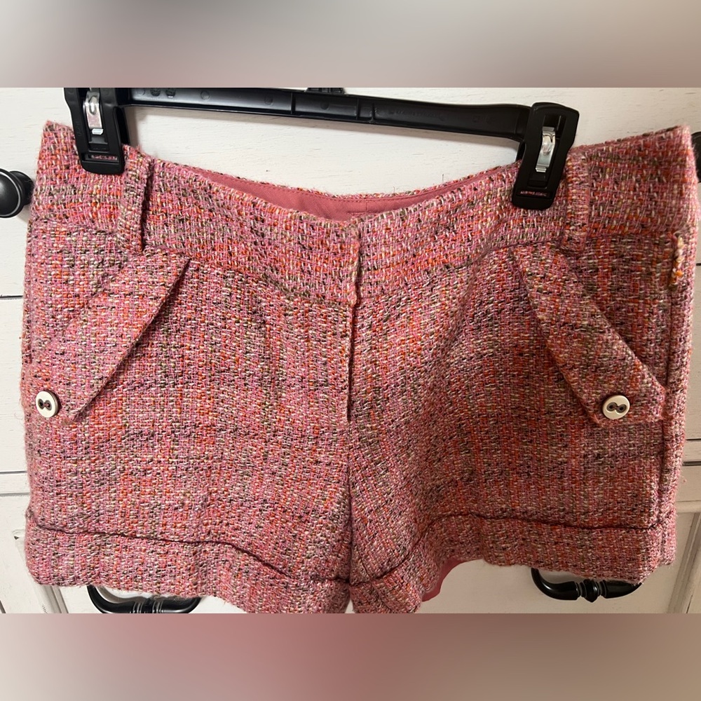 The Limited Pink Tweed Shorts